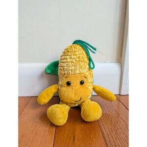 Vintage 1980s Corn On The Cobb Husk Smiley Plush 8' Hallmark Del Monte
